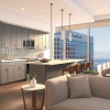 living room with large windows and wood floors